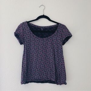 BDG flower scoop tee